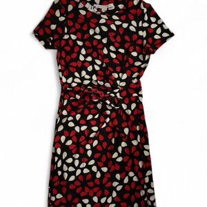 NWT Diane Von Furstenberg Zoe Dress Size 0 Floral Petals Poppy D844601L15X